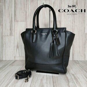 Coach Legacy Tanner Black Leather Y2K Shoulder Bag Purse